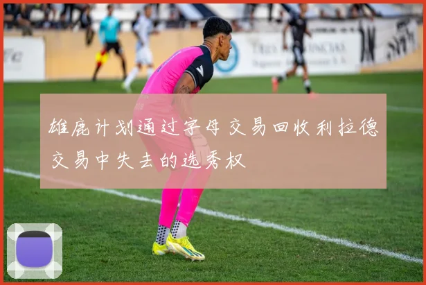 雄鹿计划通过字母交易回收利拉德交易中失去的选秀权