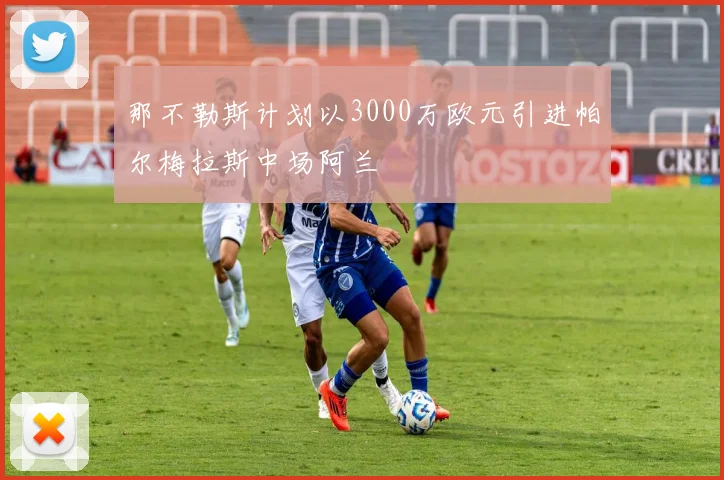 那不勒斯计划以3000万欧元引进帕尔梅拉斯中场阿兰